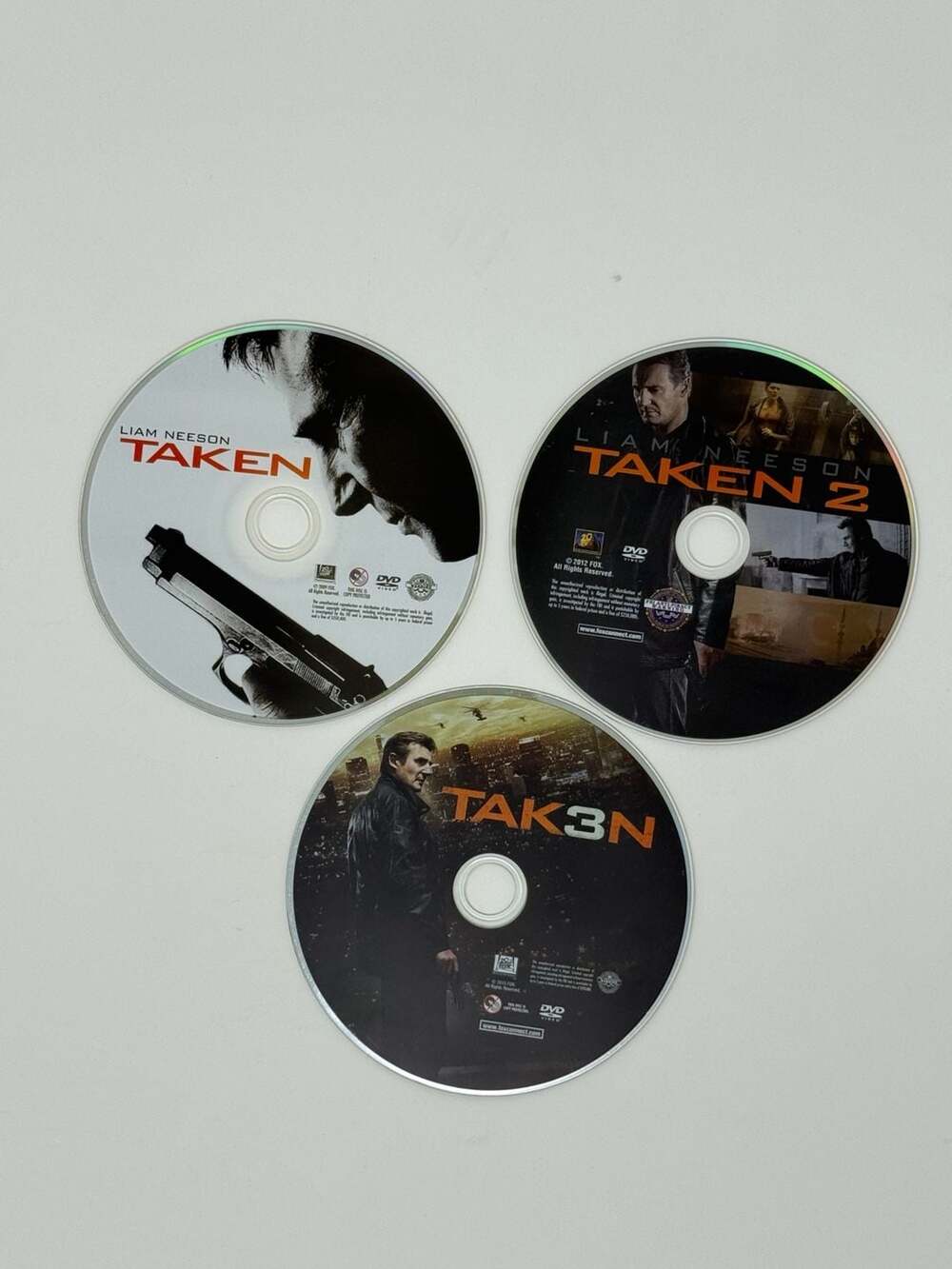 Taken (DVD, 2008), Taken 2 (DVD, 2012) & Taken 3 (DVD, 2014) Liam Neeson